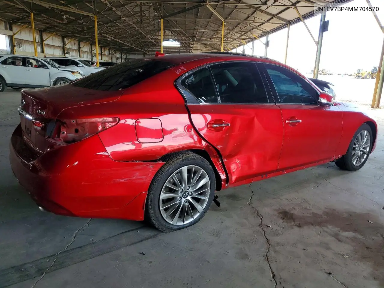 2021 Infiniti Q50 Luxe VIN: JN1EV7BP4MM704570 Lot: 61809646