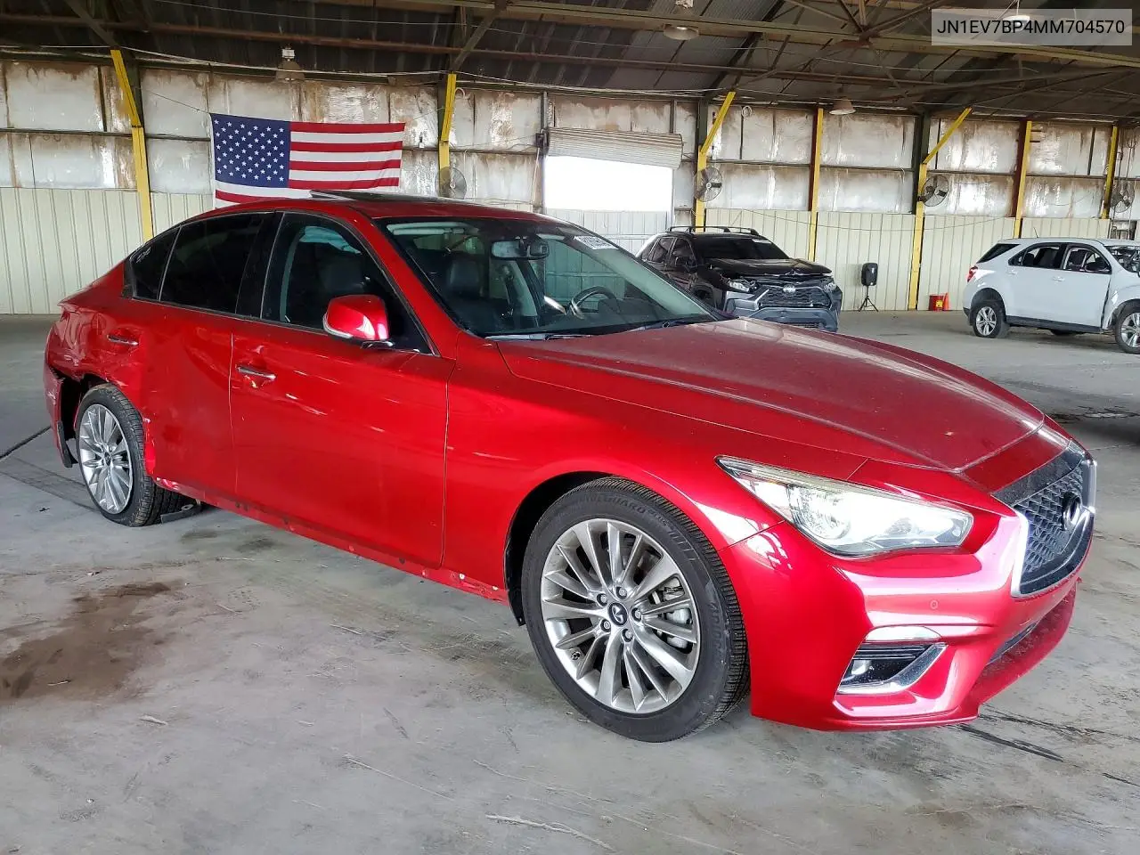 2021 Infiniti Q50 Luxe VIN: JN1EV7BP4MM704570 Lot: 61809646