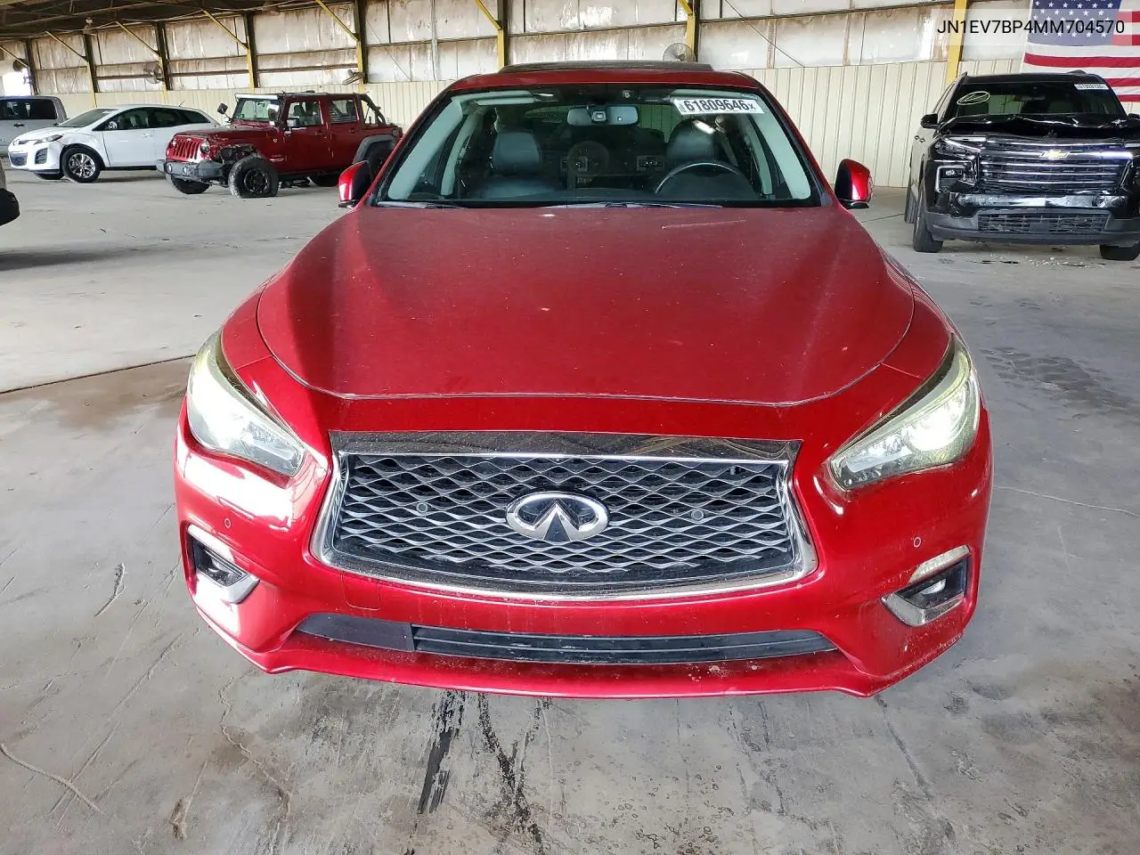 2021 Infiniti Q50 Luxe VIN: JN1EV7BP4MM704570 Lot: 61809646