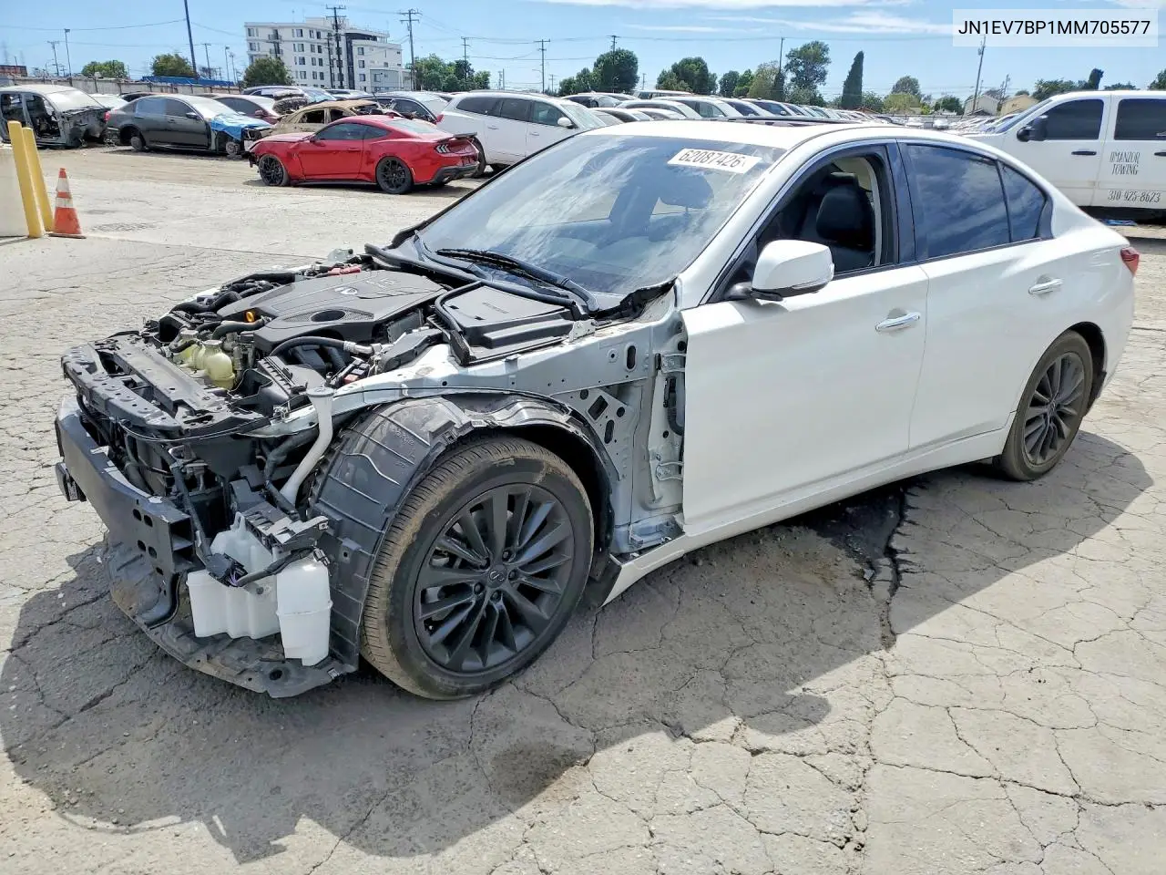 2021 Infiniti Q50 VIN: JN1EV7BP1MM705577 Lot: 62087426