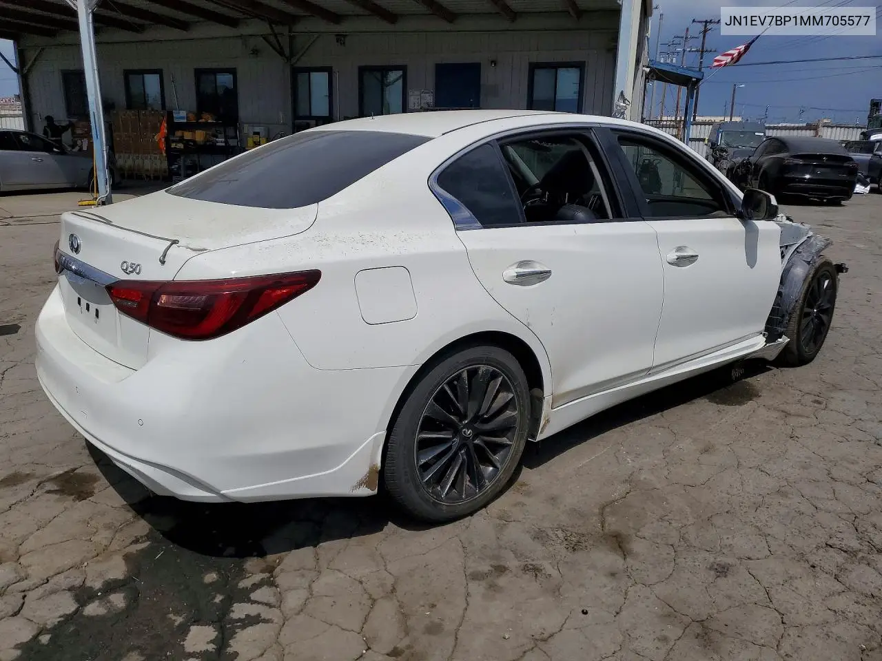 2021 Infiniti Q50 VIN: JN1EV7BP1MM705577 Lot: 62087426