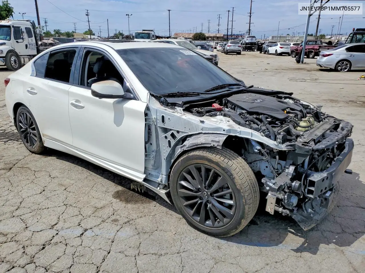 2021 Infiniti Q50 VIN: JN1EV7BP1MM705577 Lot: 62087426
