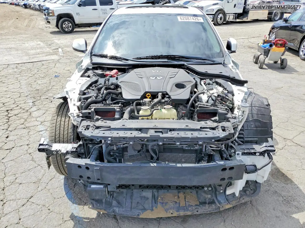2021 Infiniti Q50 VIN: JN1EV7BP1MM705577 Lot: 62087426