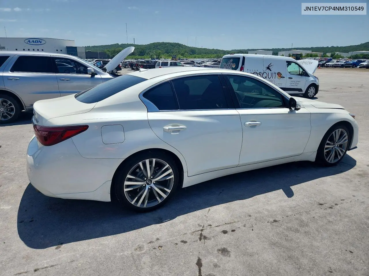 2022 Infiniti Q50 Sensory VIN: JN1EV7CP4NM310549 Lot: 61631446