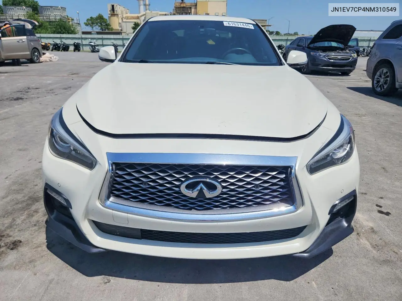 2022 Infiniti Q50 Sensory VIN: JN1EV7CP4NM310549 Lot: 61631446