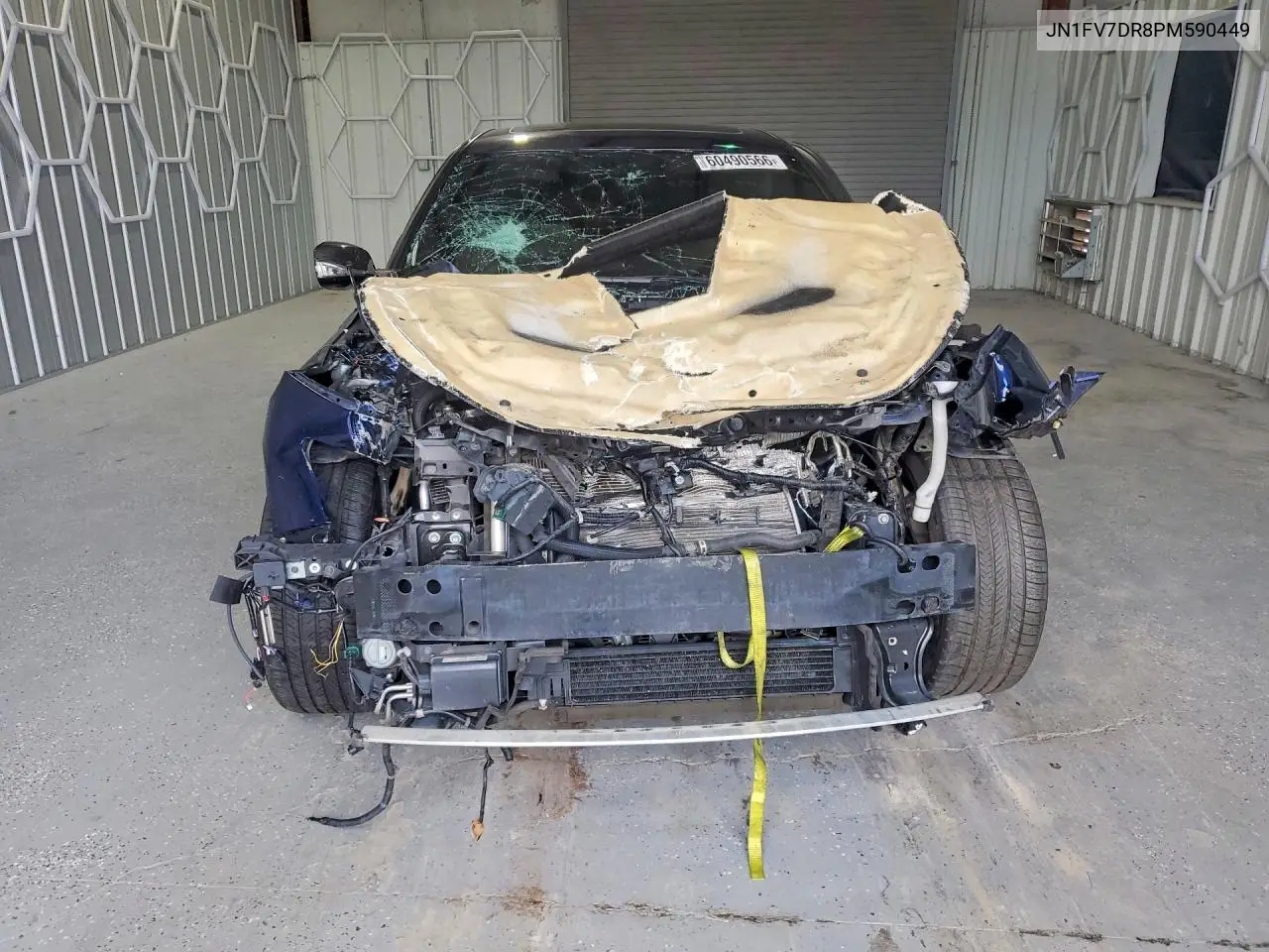 2023 Infiniti Q50 Red Sport 400 VIN: JN1FV7DR8PM590449 Lot: 60490566