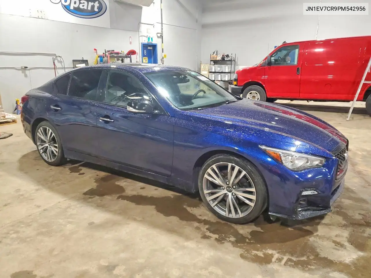 2023 Infiniti Q50 Sensory VIN: JN1EV7CR9PM542956 Lot: 60637816