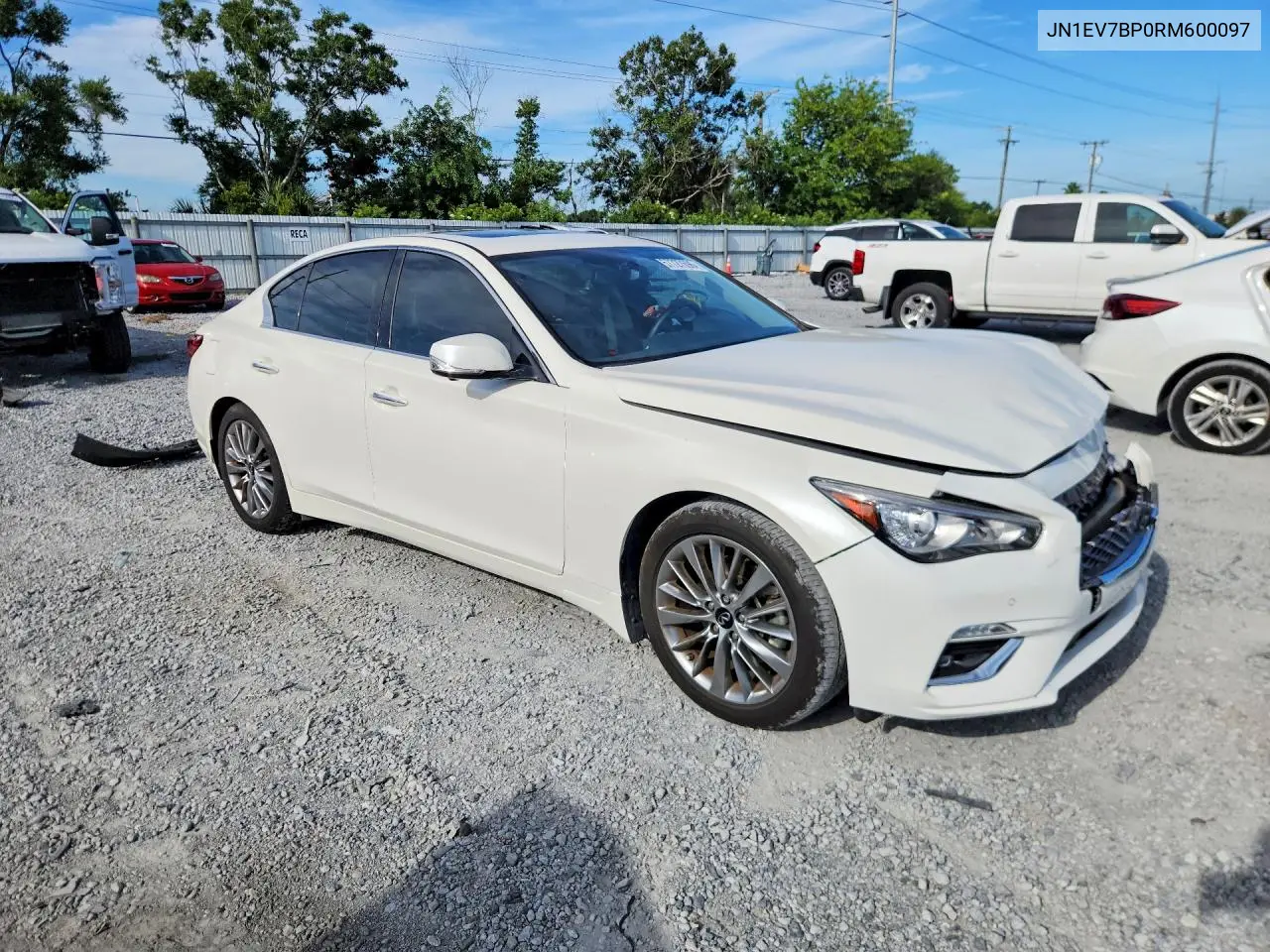 2024 Infiniti Q50 Luxe VIN: JN1EV7BP0RM600097 Lot: 57727696