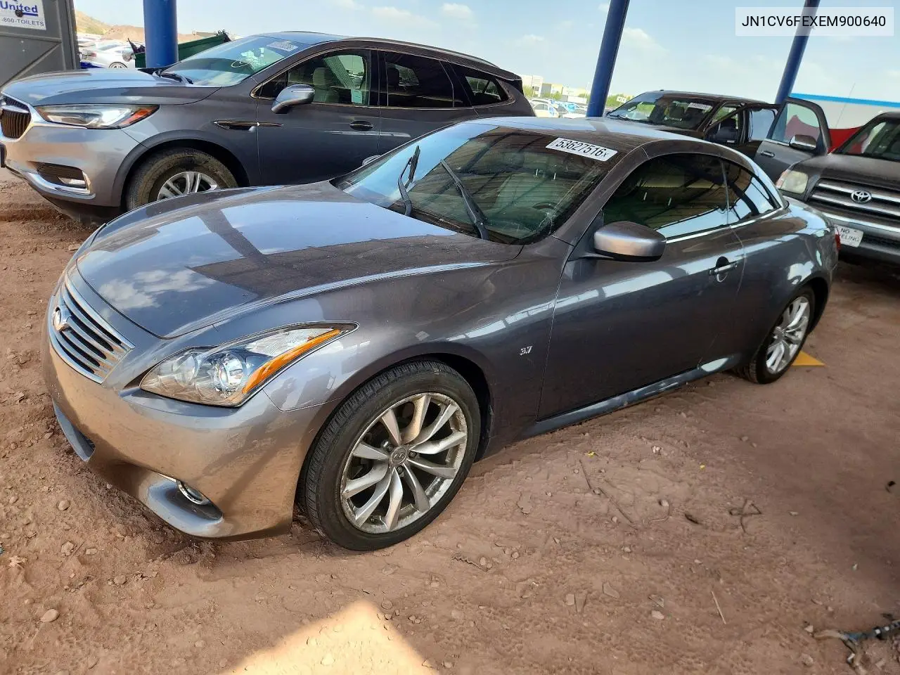 2014 Infiniti Q60 Convertible Base VIN: JN1CV6FEXEM900640 Lot: 53627516