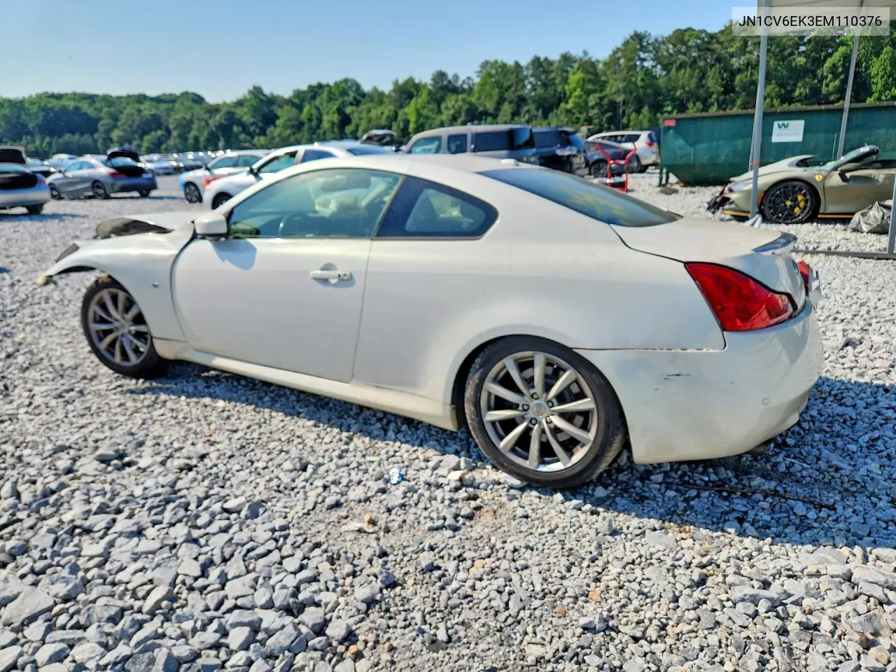 2014 Infiniti Q60 Coupe Journey VIN: JN1CV6EK3EM110376 Lot: 56998096