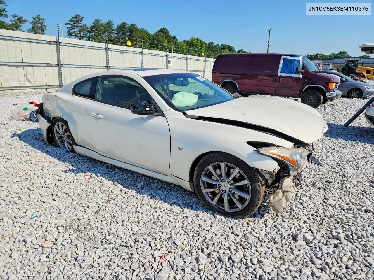 2014 Infiniti Q60 Coupe Journey VIN: JN1CV6EK3EM110376 Lot: 56998096