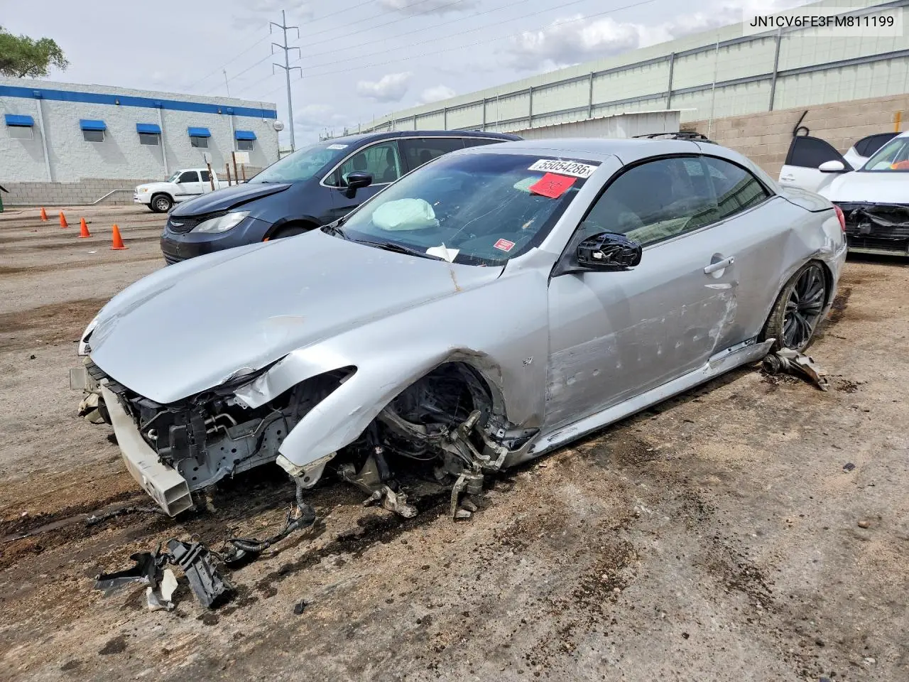 2015 Infiniti Q60 Convertible Base VIN: JN1CV6FE3FM811199 Lot: 55054286