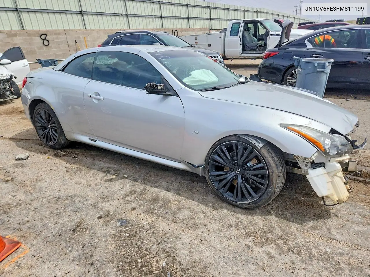 2015 Infiniti Q60 Convertible Base VIN: JN1CV6FE3FM811199 Lot: 55054286
