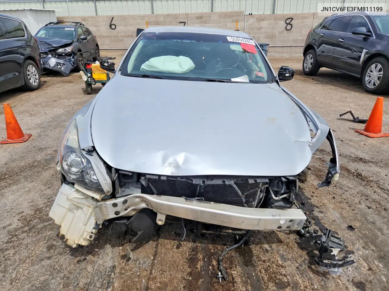 2015 Infiniti Q60 Convertible Base VIN: JN1CV6FE3FM811199 Lot: 55054286