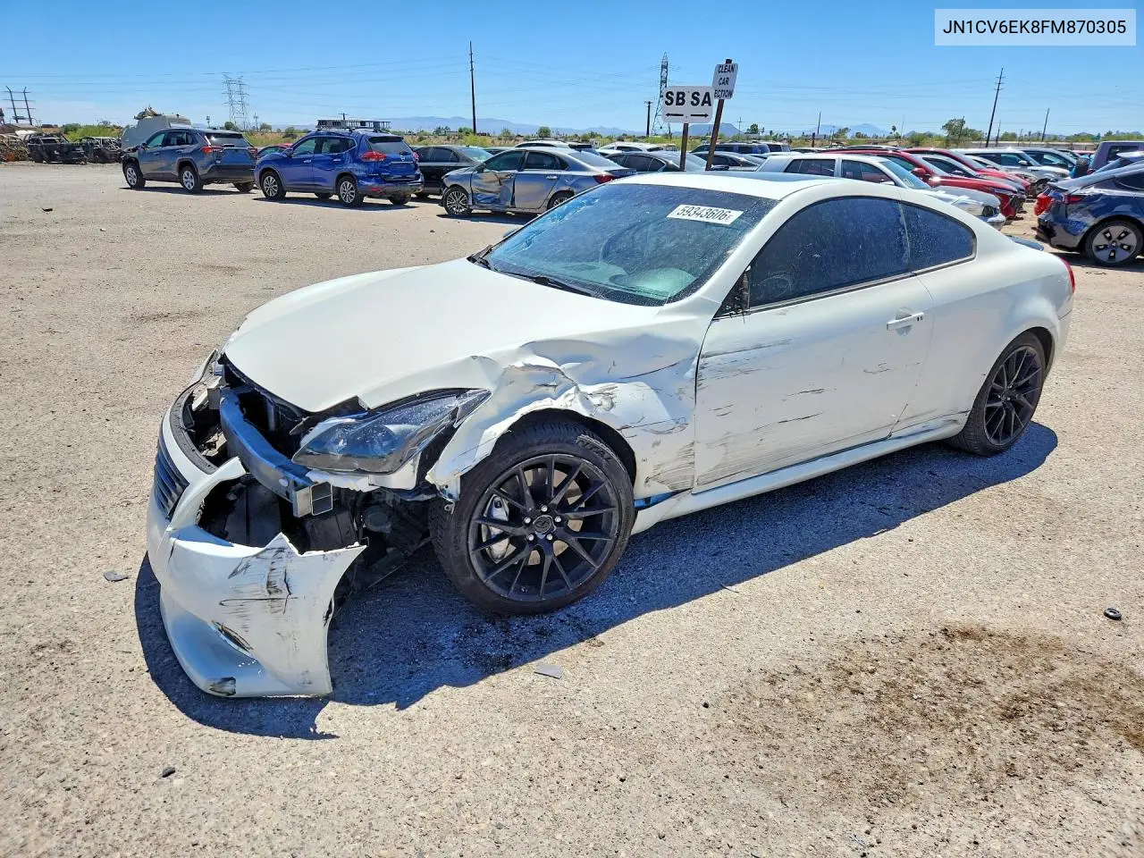 2015 Infiniti Q60 Coupe Sport Limited VIN: JN1CV6EK8FM870305 Lot: 59343606
