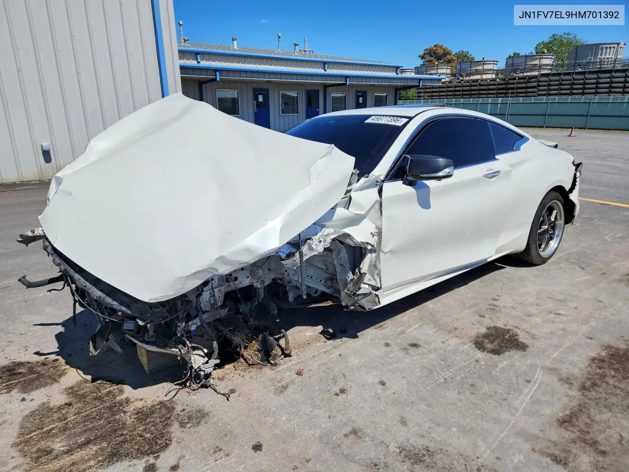 2017 Infiniti Q60 Red Sport 400 VIN: JN1FV7EL9HM701392 Lot: 48677396