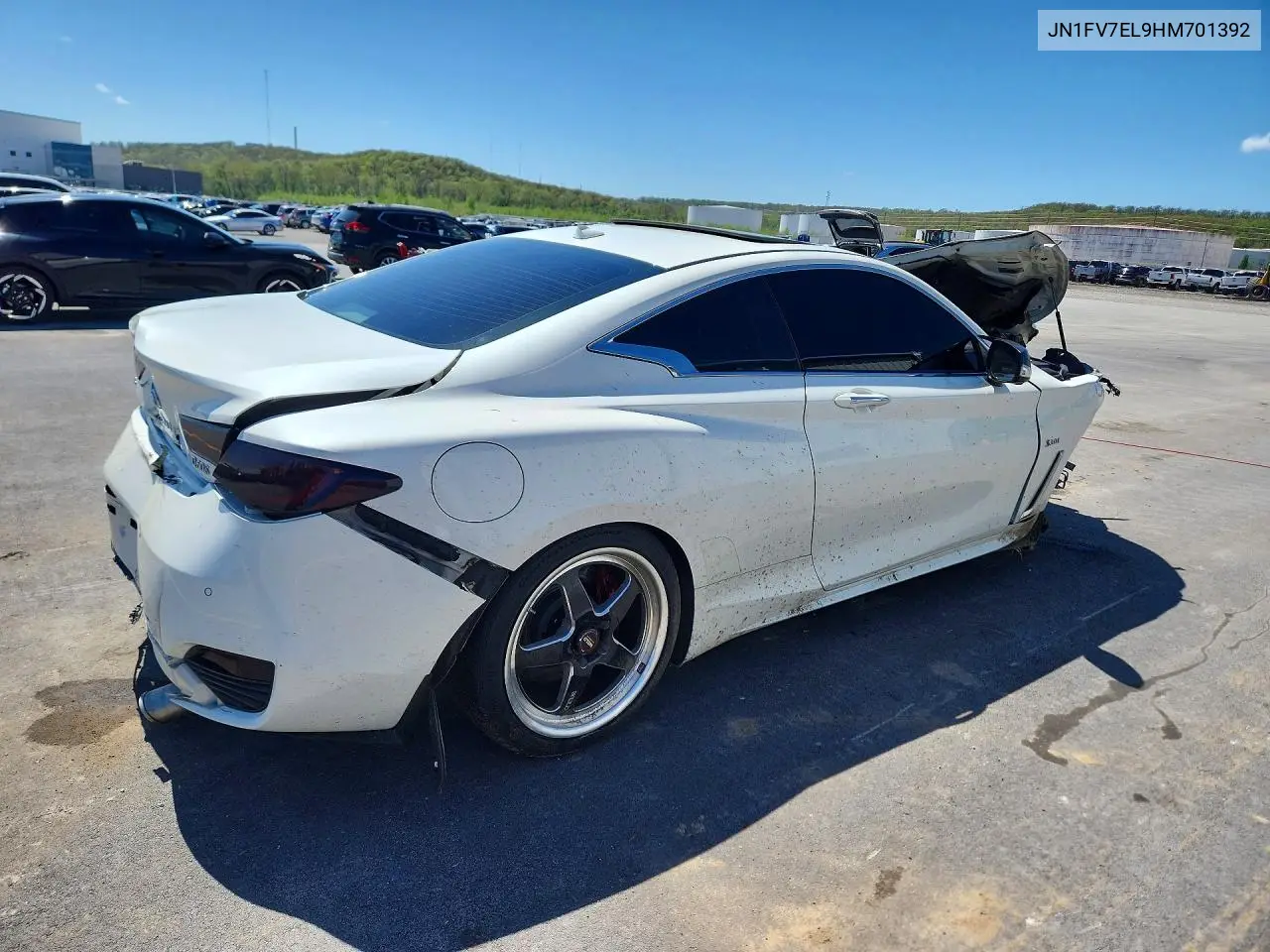 2017 Infiniti Q60 Red Sport 400 VIN: JN1FV7EL9HM701392 Lot: 48677396
