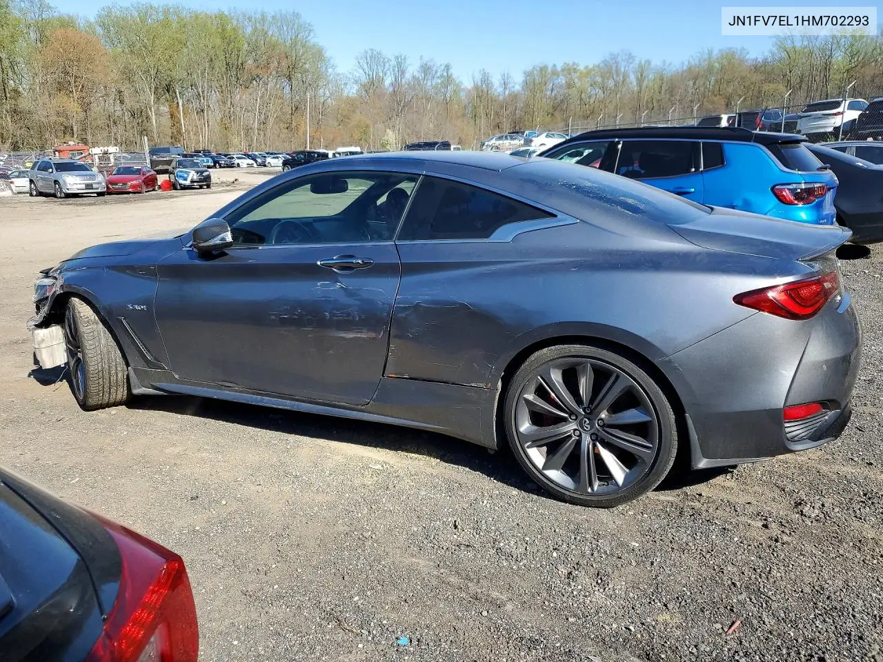 2017 Infiniti Q60 Red Sport 400 VIN: JN1FV7EL1HM702293 Lot: 48968286