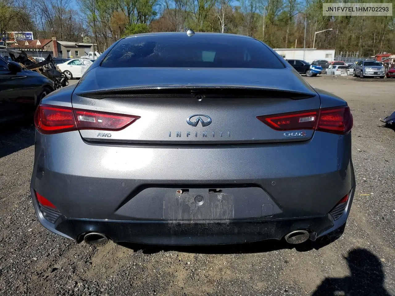 2017 Infiniti Q60 Red Sport 400 VIN: JN1FV7EL1HM702293 Lot: 48968286