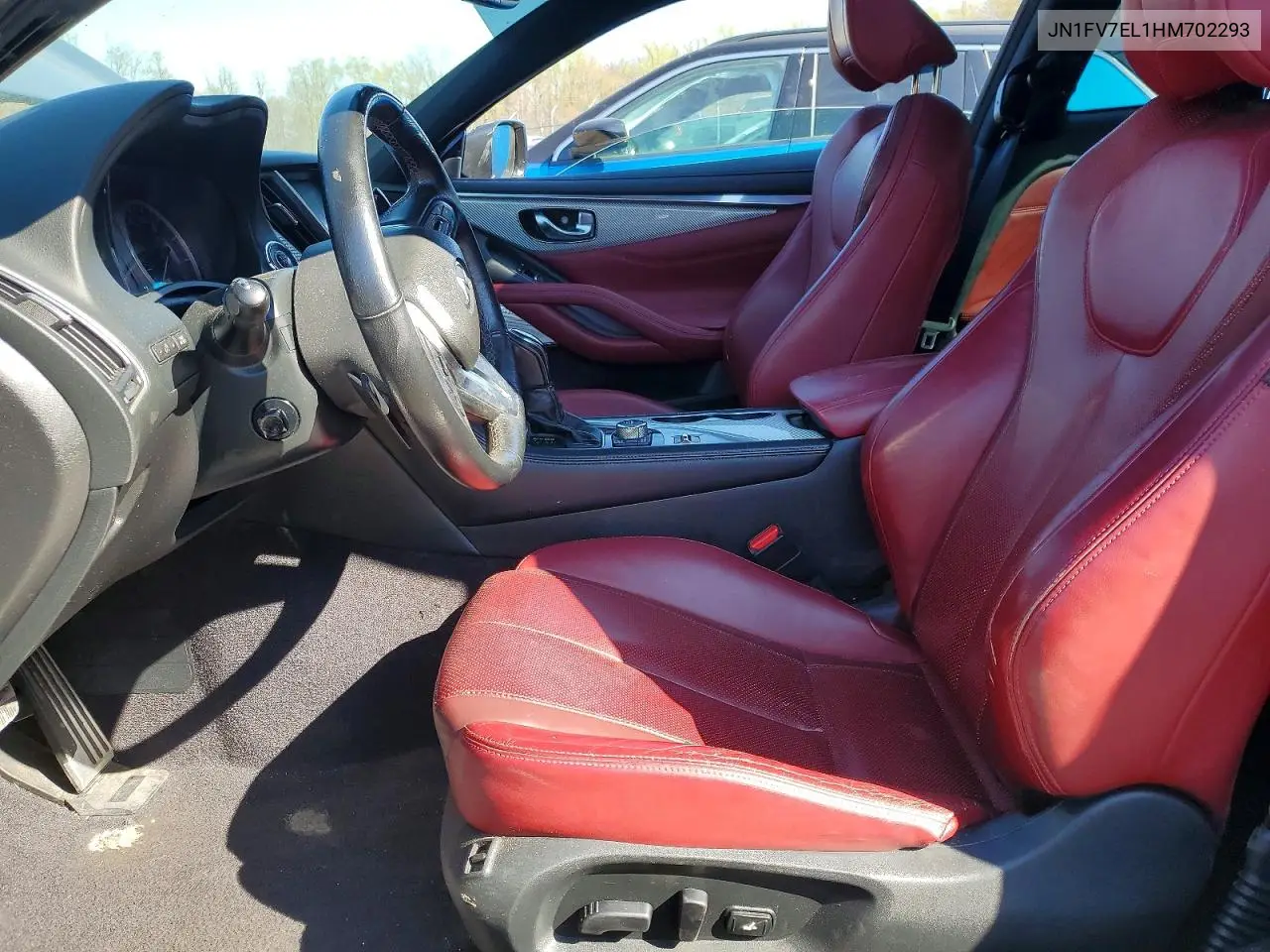 2017 Infiniti Q60 Red Sport 400 VIN: JN1FV7EL1HM702293 Lot: 48968286