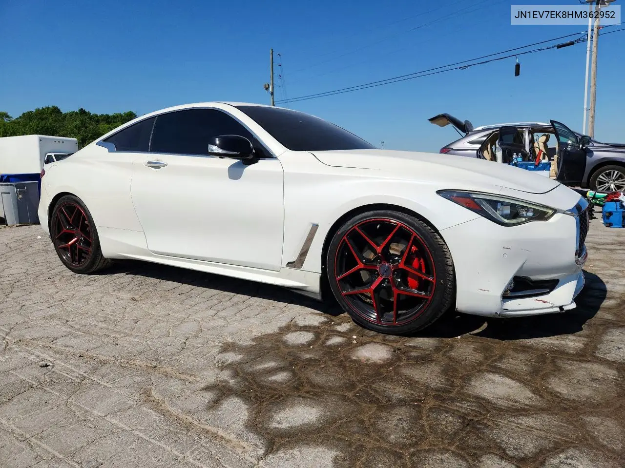 2017 Infiniti Q60 3.0T Premium VIN: JN1EV7EK8HM362952 Lot: 50344956