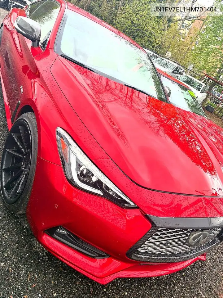 2017 Infiniti Q60 Red Sport 400 VIN: JN1FV7EL1HM701404 Lot: 53411306
