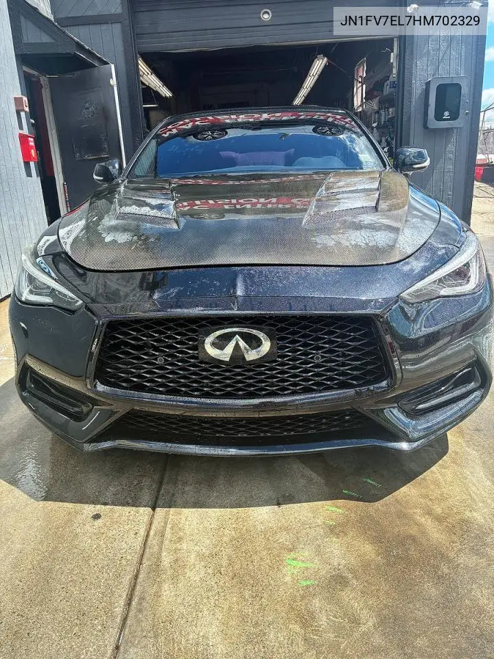 2017 Infiniti Q60 Red Sport 400 VIN: JN1FV7EL7HM702329 Lot: 53749066