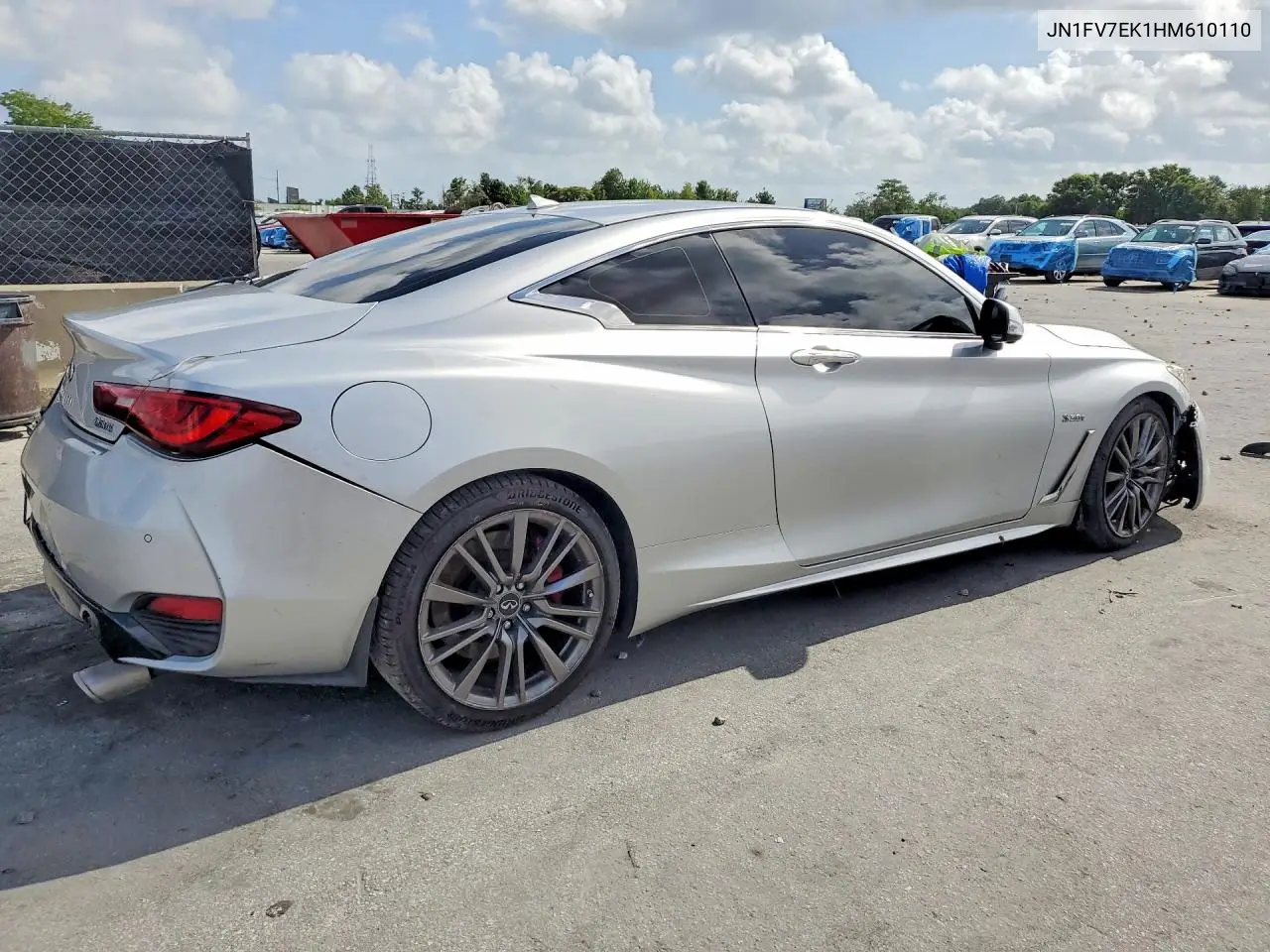 2017 Infiniti Q60 Red Sport 400 VIN: JN1FV7EK1HM610110 Lot: 54492636