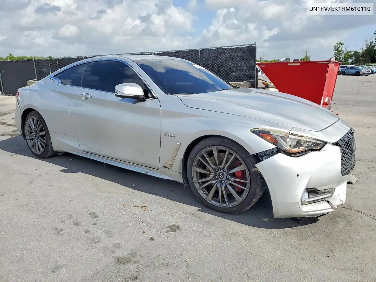 2017 Infiniti Q60 Red Sport 400 VIN: JN1FV7EK1HM610110 Lot: 54492636