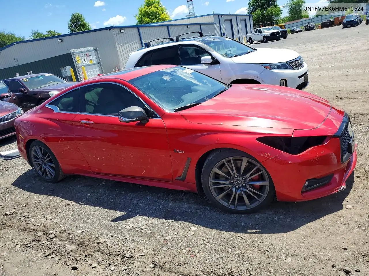 2017 Infiniti Q60 Red Sport 400 VIN: JN1FV7EK6HM610524 Lot: 54769406