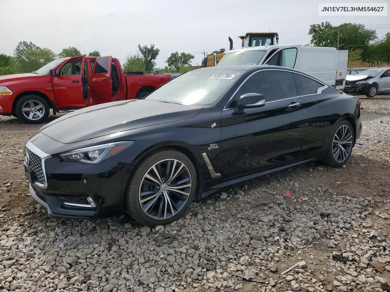 2017 Infiniti Q60 3.0T Premium VIN: JN1EV7EL3HM554627 Lot: 54941706