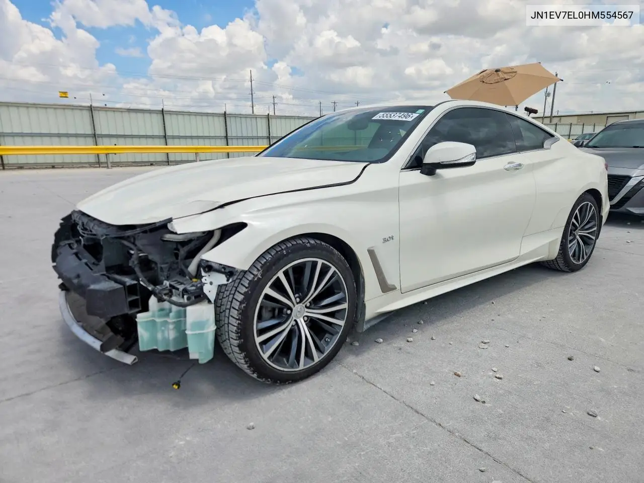 2017 Infiniti Q60 3.0T Premium VIN: JN1EV7EL0HM554567 Lot: 55537496