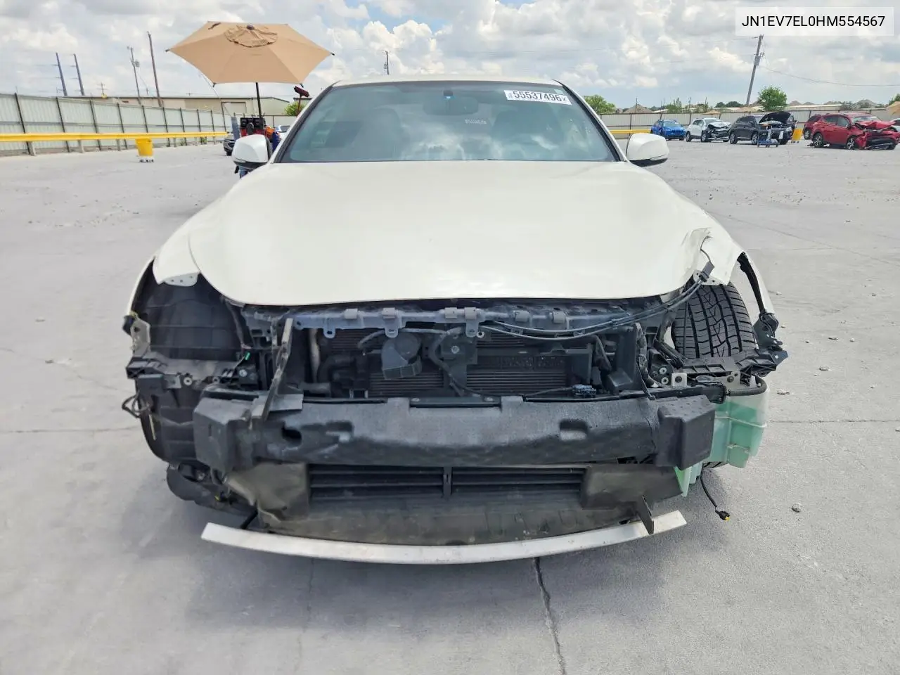 2017 Infiniti Q60 3.0T Premium VIN: JN1EV7EL0HM554567 Lot: 55537496