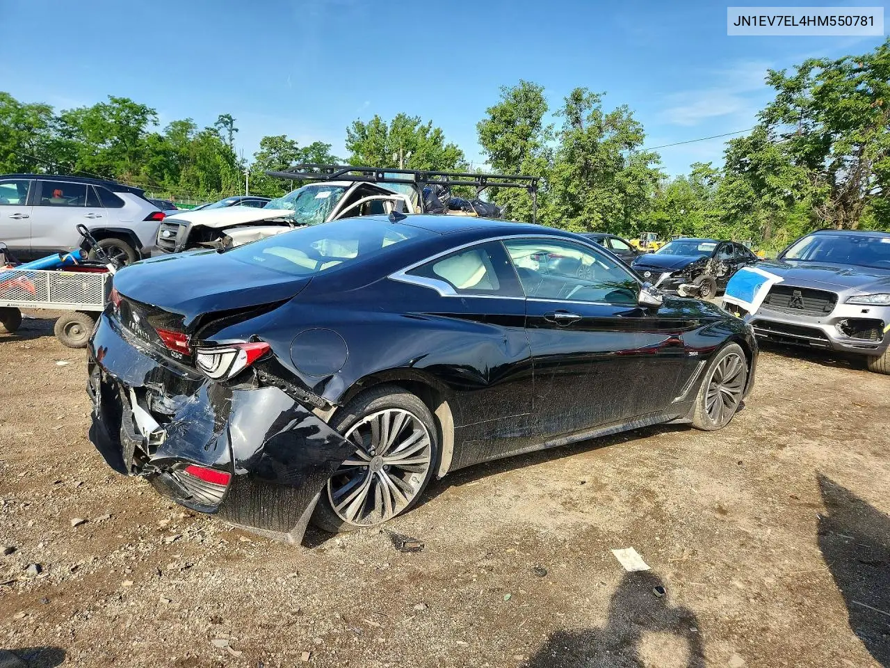 2017 Infiniti Q60 Base VIN: JN1EV7EL4HM550781 Lot: 55645276