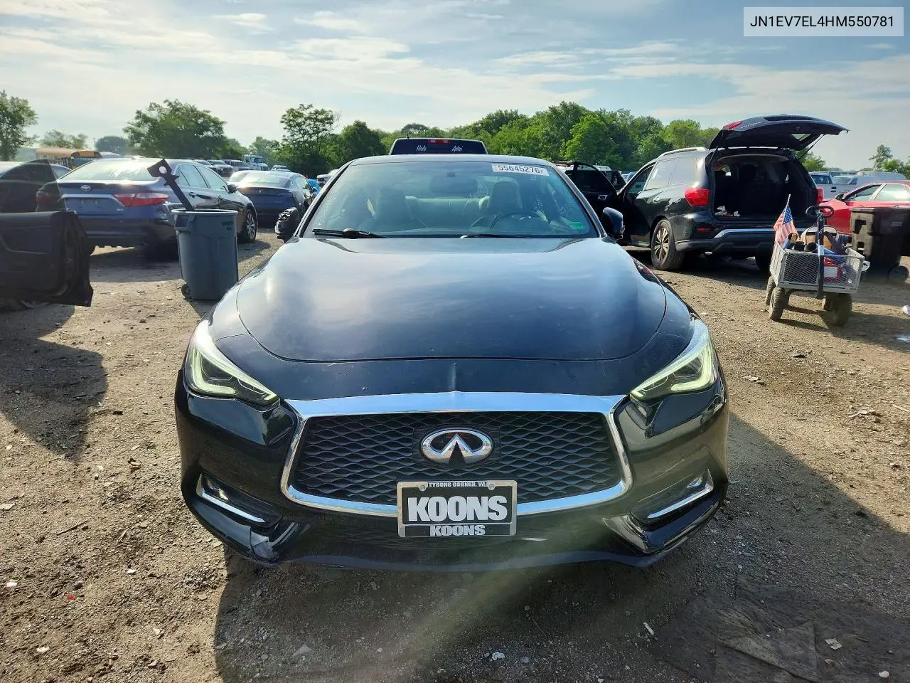 2017 Infiniti Q60 Base VIN: JN1EV7EL4HM550781 Lot: 55645276