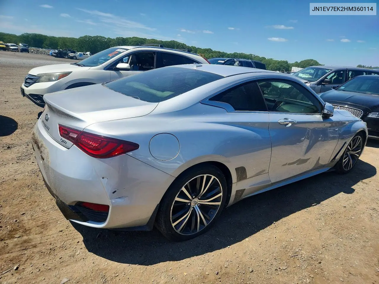 2017 Infiniti Q60 3.0T Premium VIN: JN1EV7EK2HM360114 Lot: 55840316