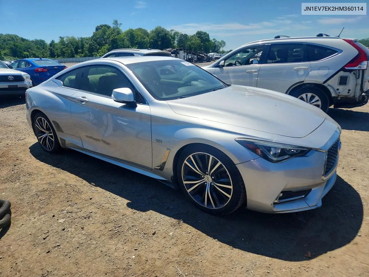 2017 Infiniti Q60 3.0T Premium VIN: JN1EV7EK2HM360114 Lot: 55840316