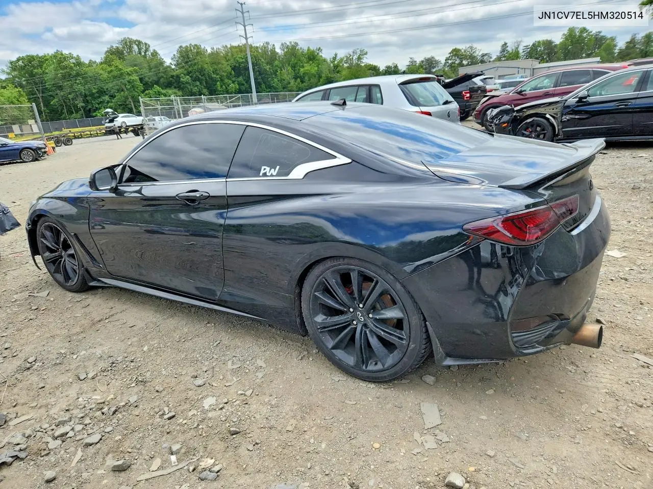 2017 Infiniti Q60 2.0T Premium VIN: JN1CV7EL5HM320514 Lot: 56132416