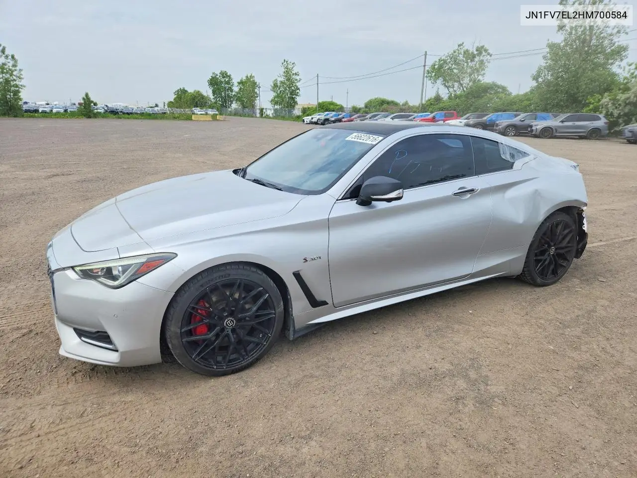 2017 Infiniti Q60 Red Sport 400 VIN: JN1FV7EL2HM700584 Lot: 56622616