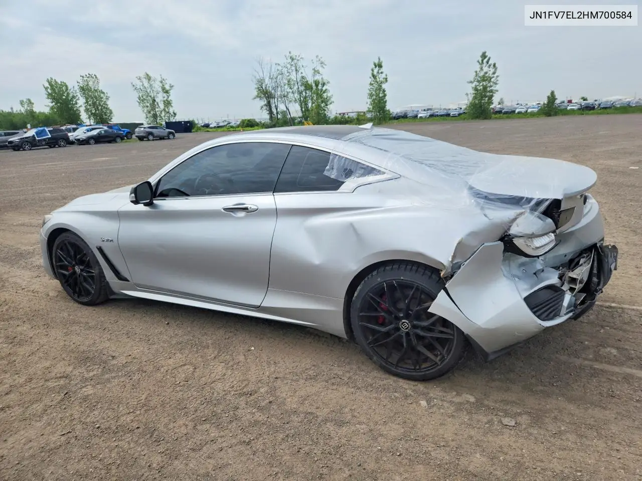 2017 Infiniti Q60 Red Sport 400 VIN: JN1FV7EL2HM700584 Lot: 56622616