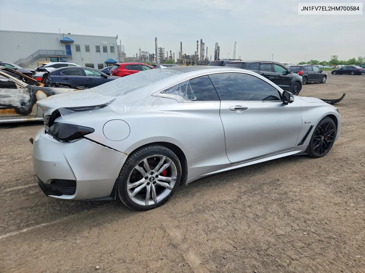 2017 Infiniti Q60 Red Sport 400 VIN: JN1FV7EL2HM700584 Lot: 56622616