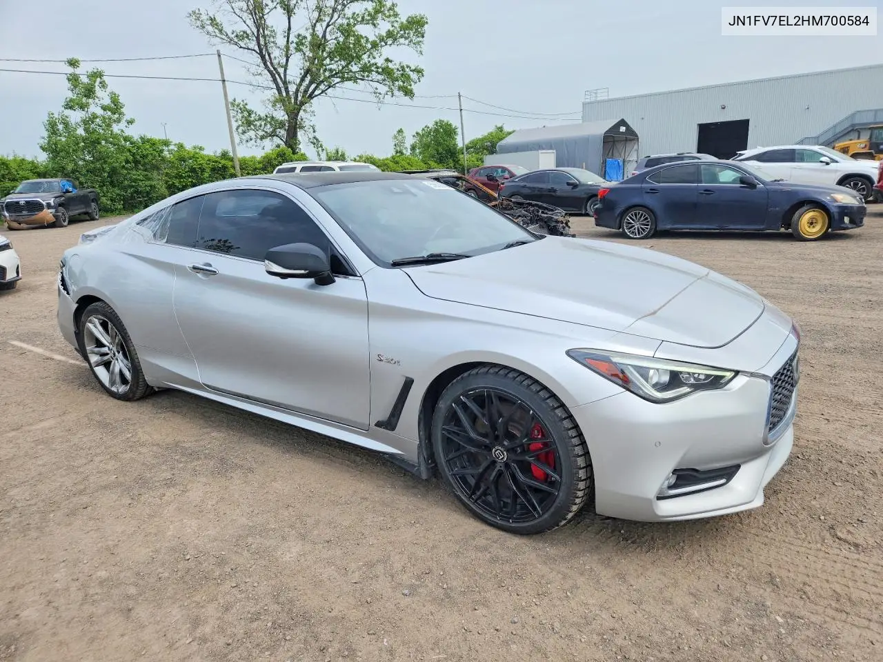 2017 Infiniti Q60 Red Sport 400 VIN: JN1FV7EL2HM700584 Lot: 56622616