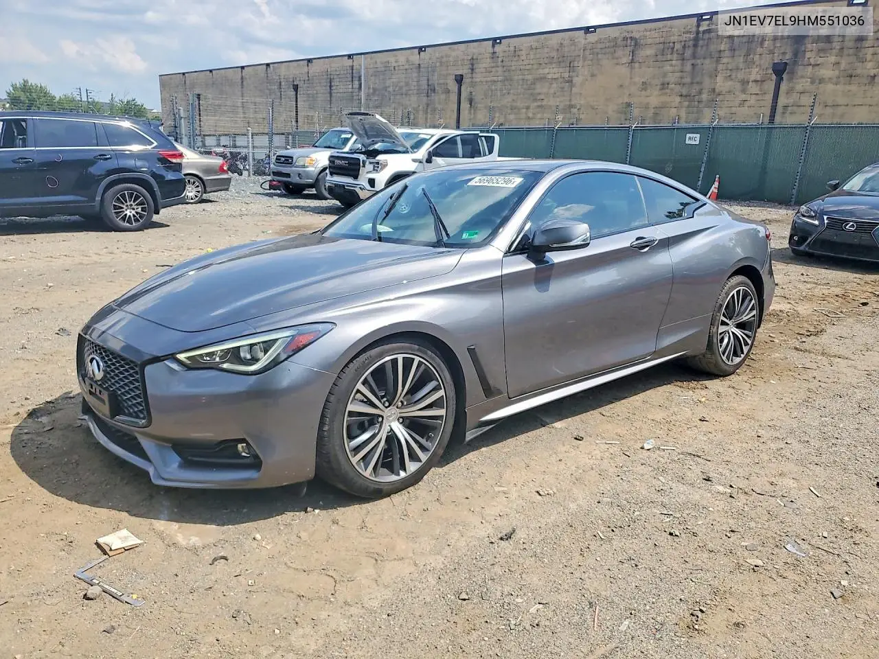 2017 Infiniti Q60 3.0T Premium VIN: JN1EV7EL9HM551036 Lot: 56965296