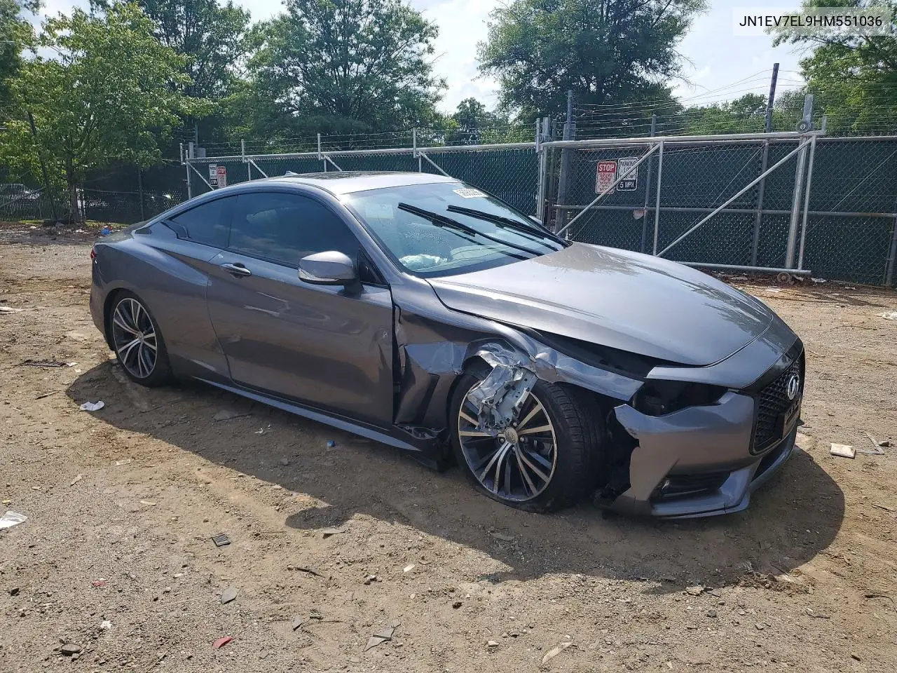 2017 Infiniti Q60 3.0T Premium VIN: JN1EV7EL9HM551036 Lot: 56965296