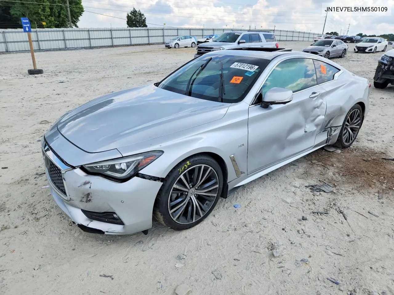 2017 Infiniti Q60 3.0T Premium VIN: JN1EV7EL5HM550109 Lot: 57012196
