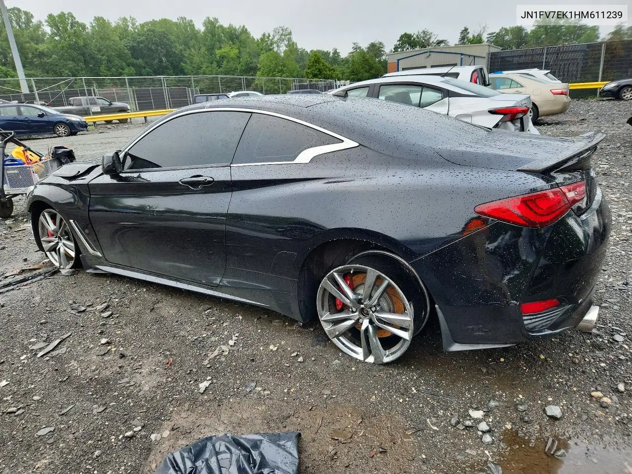 2017 Infiniti Q60 Red Sport 400 VIN: JN1FV7EK1HM611239 Lot: 57388786