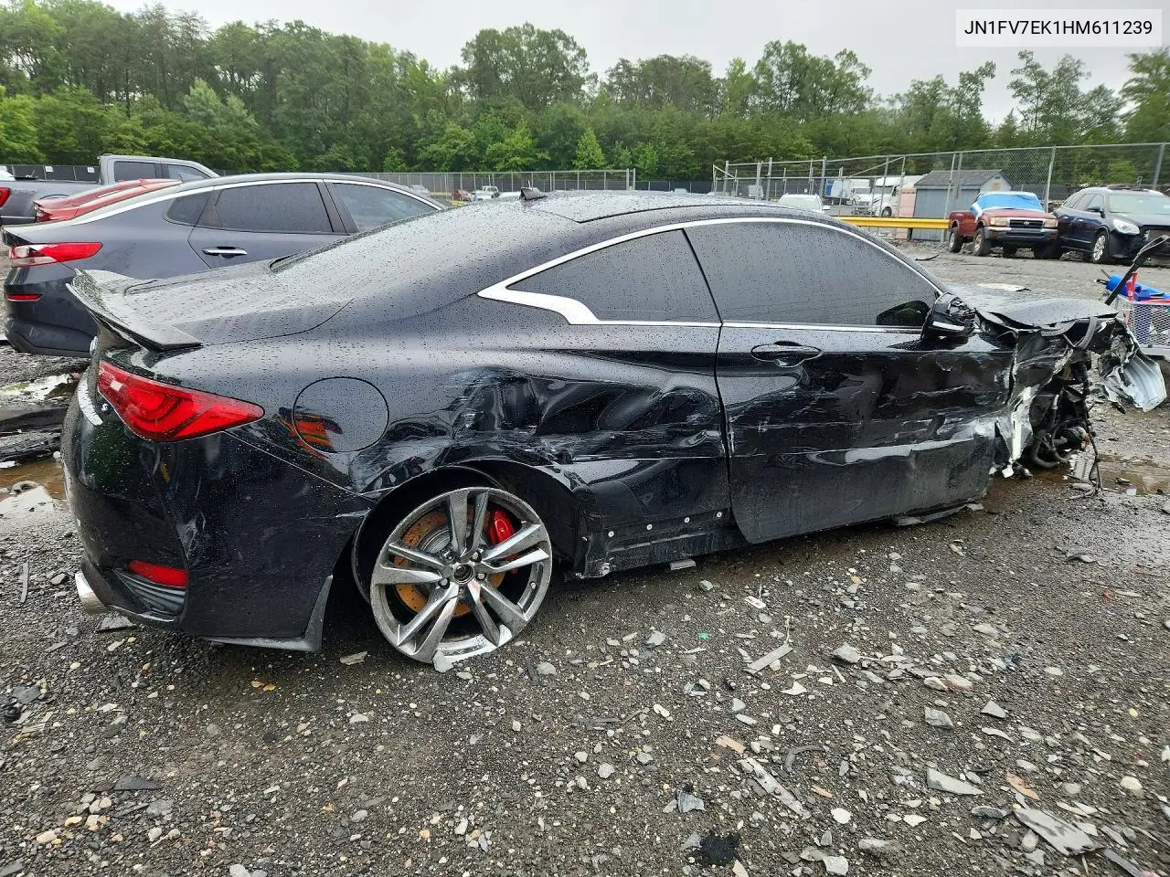 2017 Infiniti Q60 Red Sport 400 VIN: JN1FV7EK1HM611239 Lot: 57388786