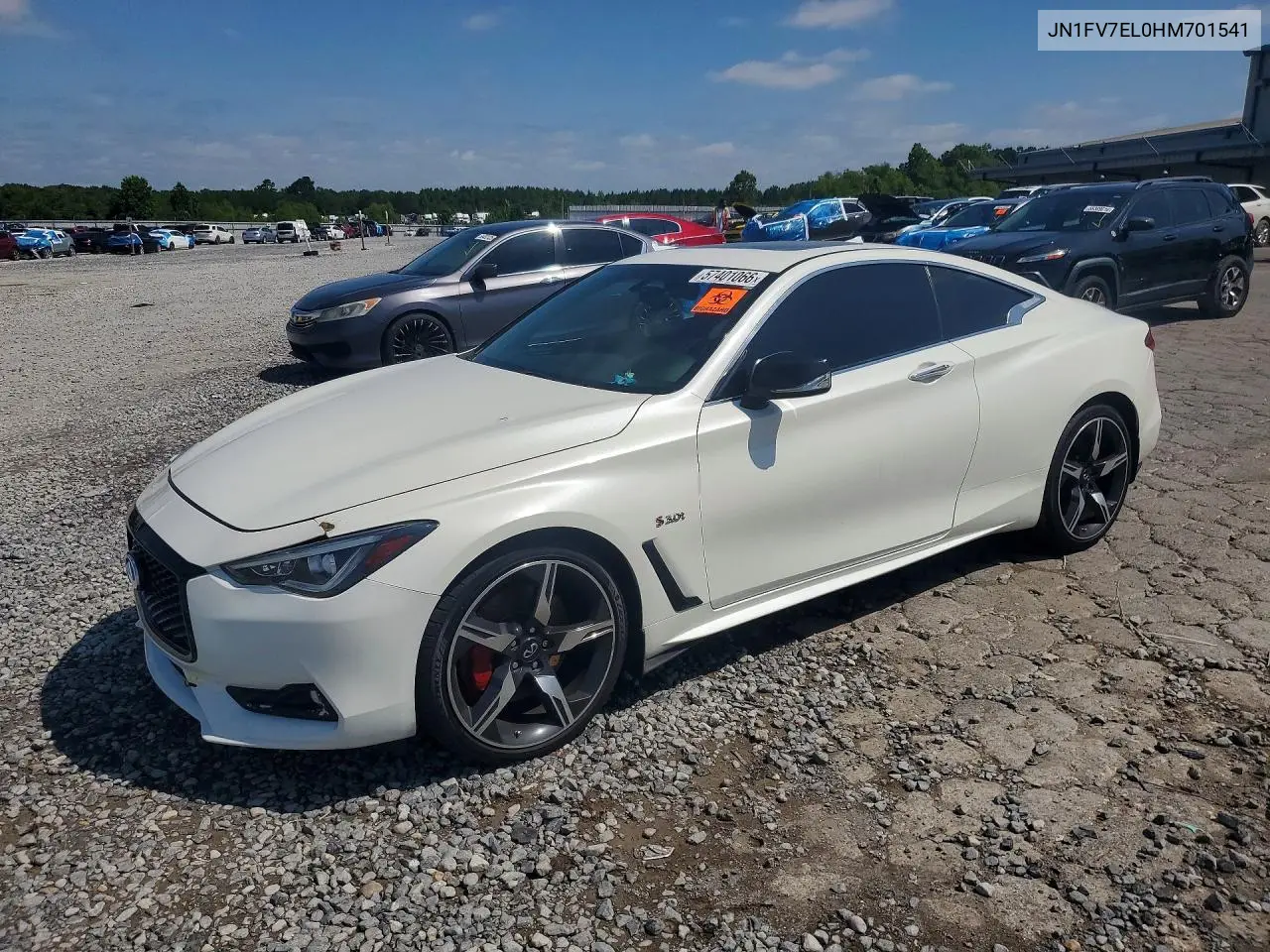 2017 Infiniti Q60 Red Sport 400 VIN: JN1FV7EL0HM701541 Lot: 57401066
