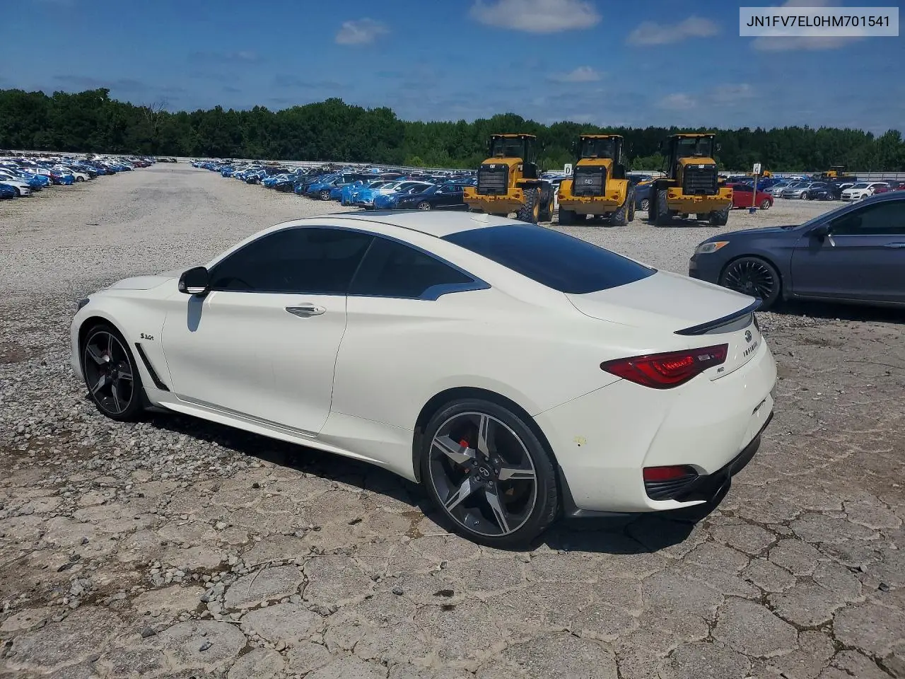 2017 Infiniti Q60 Red Sport 400 VIN: JN1FV7EL0HM701541 Lot: 57401066