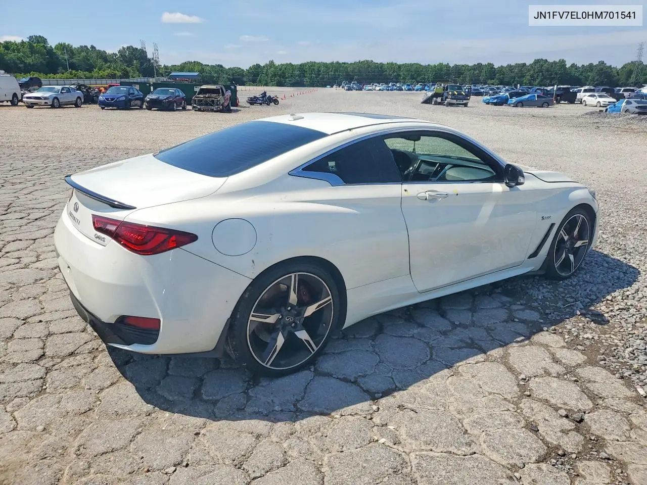 2017 Infiniti Q60 Red Sport 400 VIN: JN1FV7EL0HM701541 Lot: 57401066